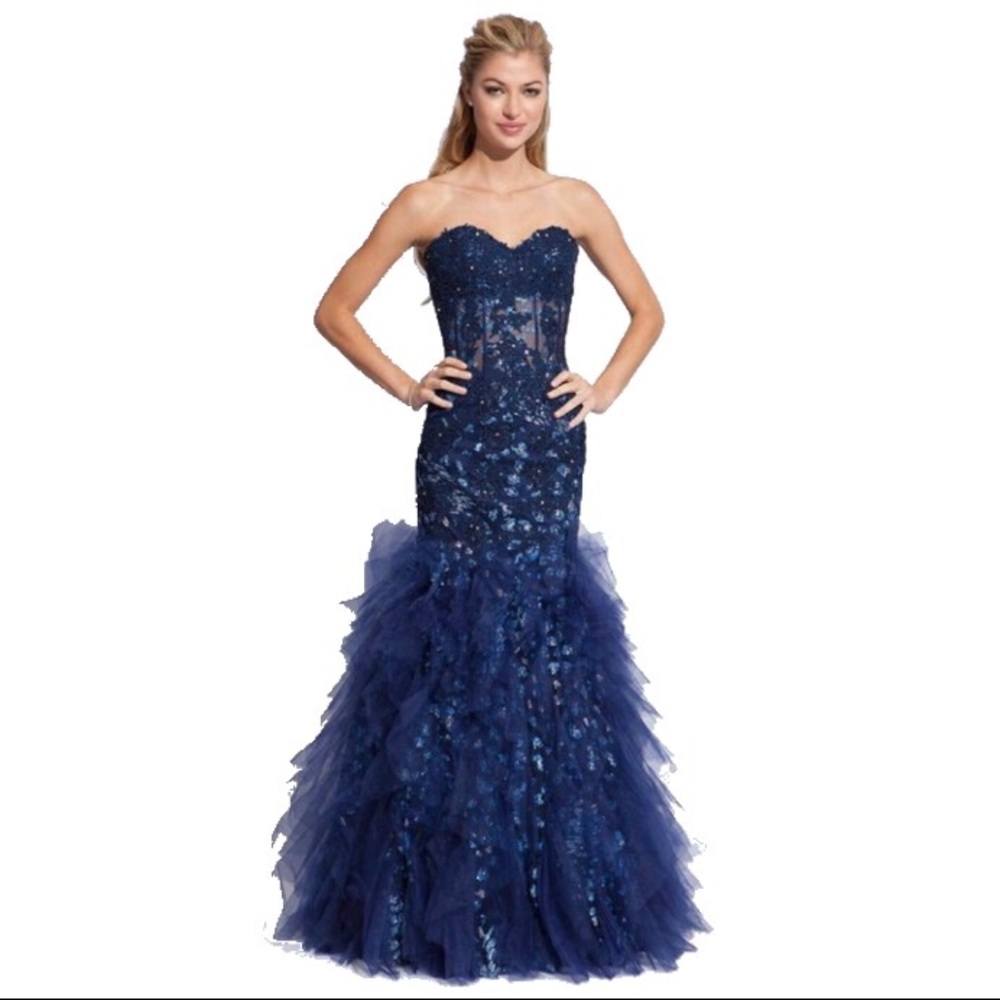 Jovani 172008 Royal Blue Gown! NEW!